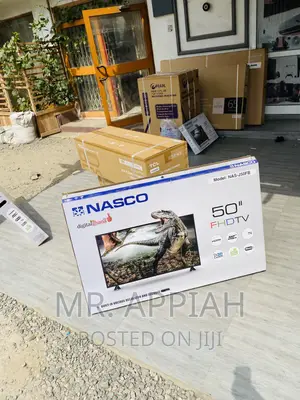 Sealed in Box Nasco 50” Digital Satellite Electric Tv,Black