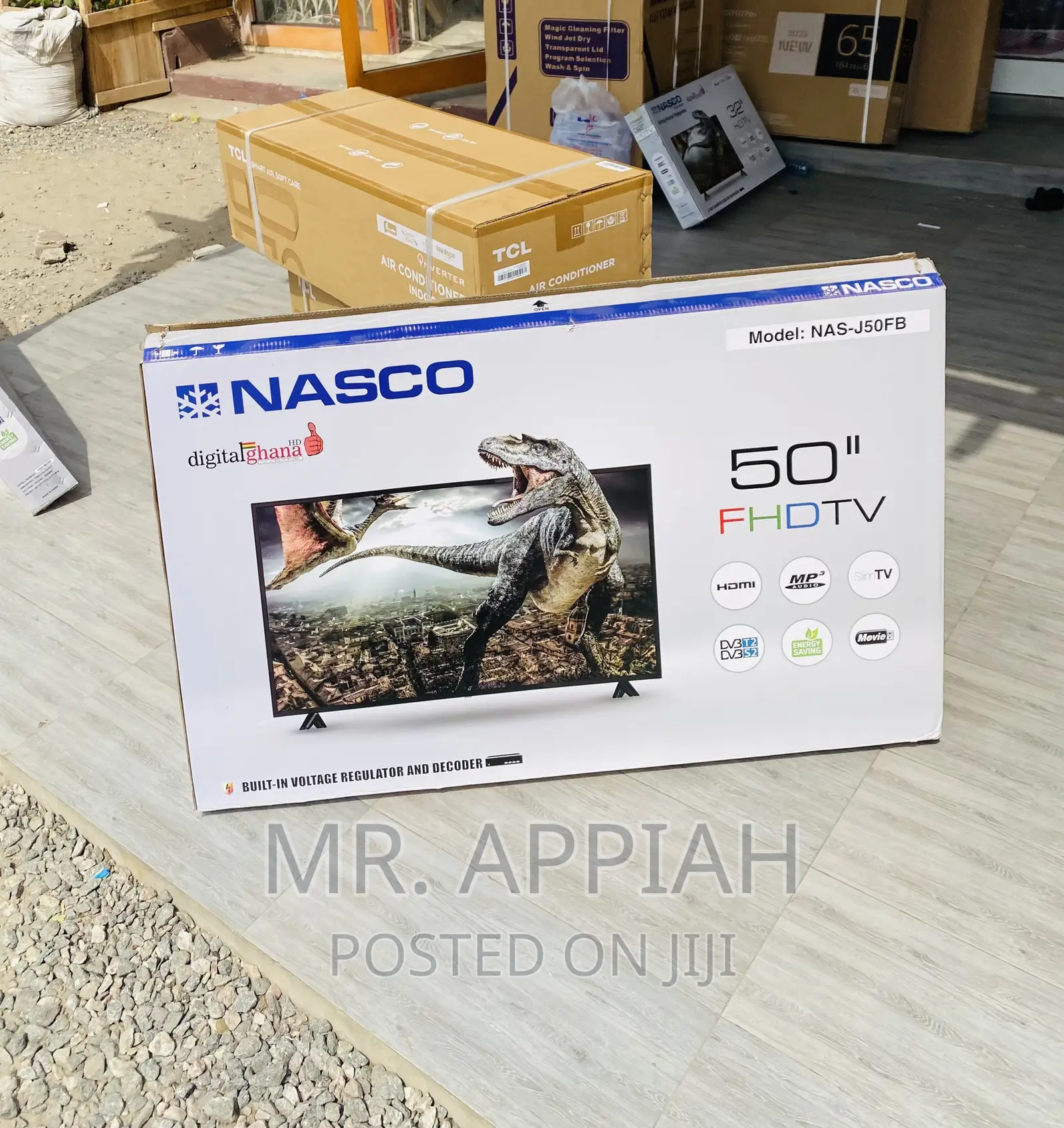 Energy Efficient Nasco 50” Full HD Satellite Electric Tv.