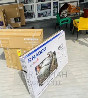 Purchase Nasco 50” Full HD Satellite Electric Tv,Black.