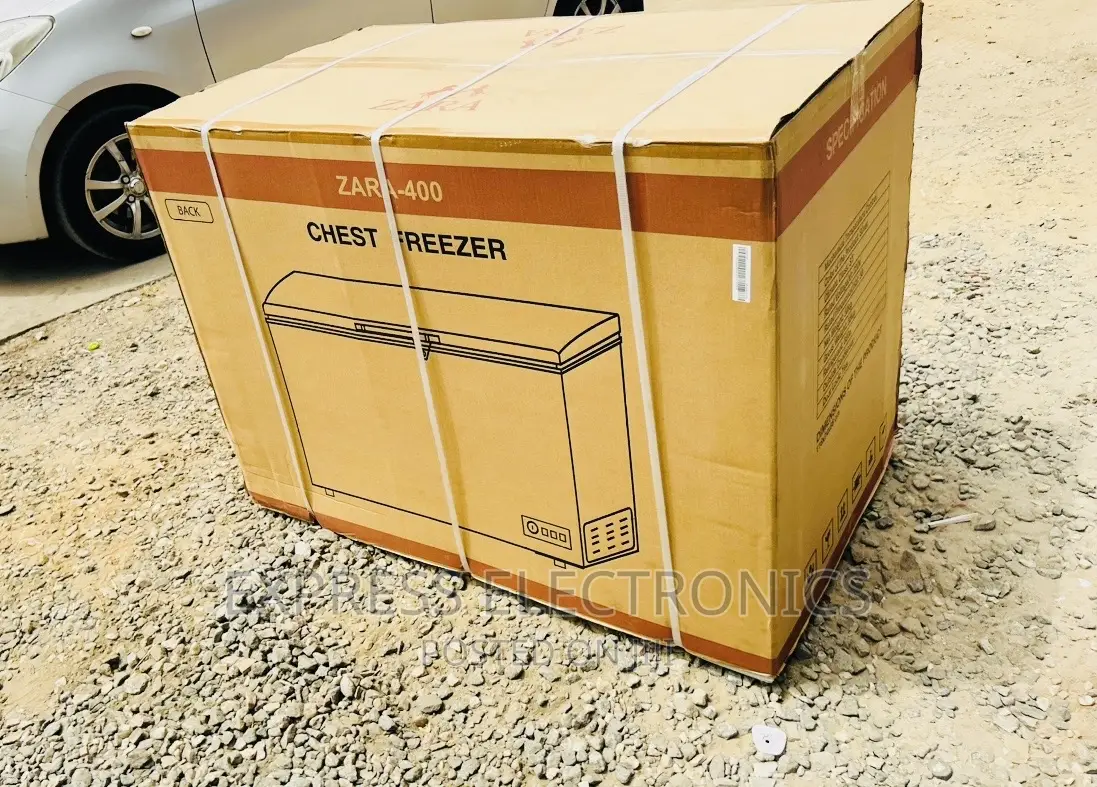 Chest Freezer Single Door Zara 345L Grey Color