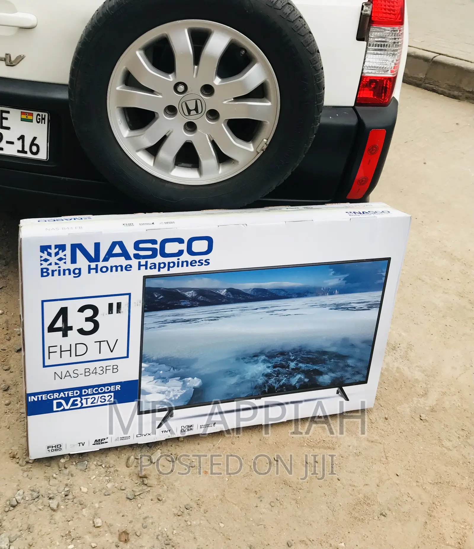 Authentic Nasco 43 Inch Digital Satellite Electric Tv,Black