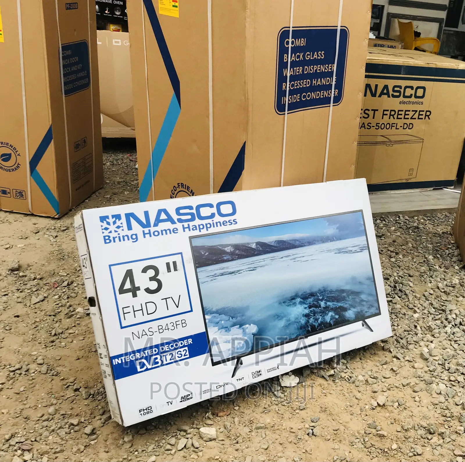 High Quality Nasco 43 Inch Digital Satellite Electric Tv.