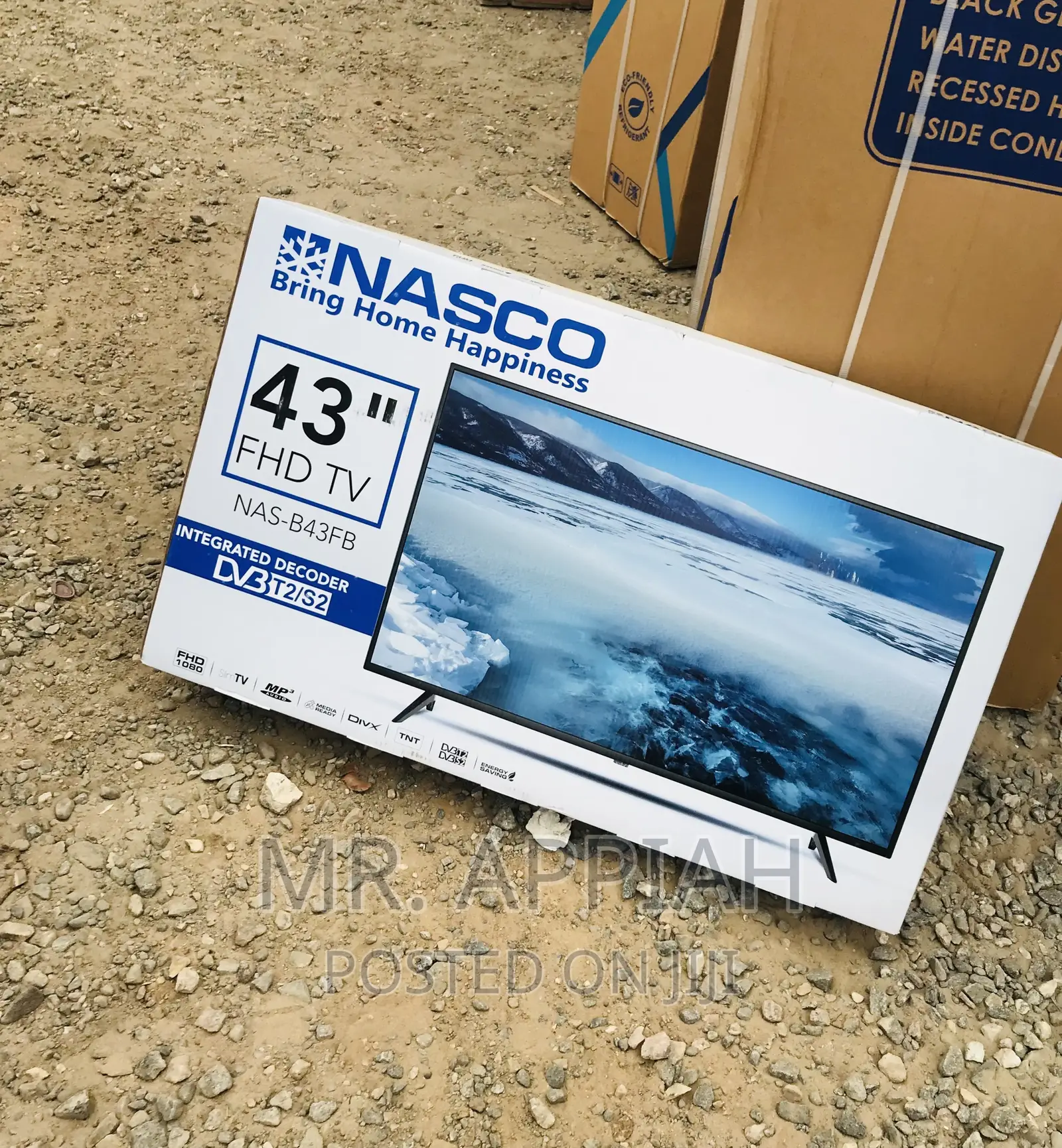 High Quality Nasco 43 Inch Digital Satellite Electric Tv.