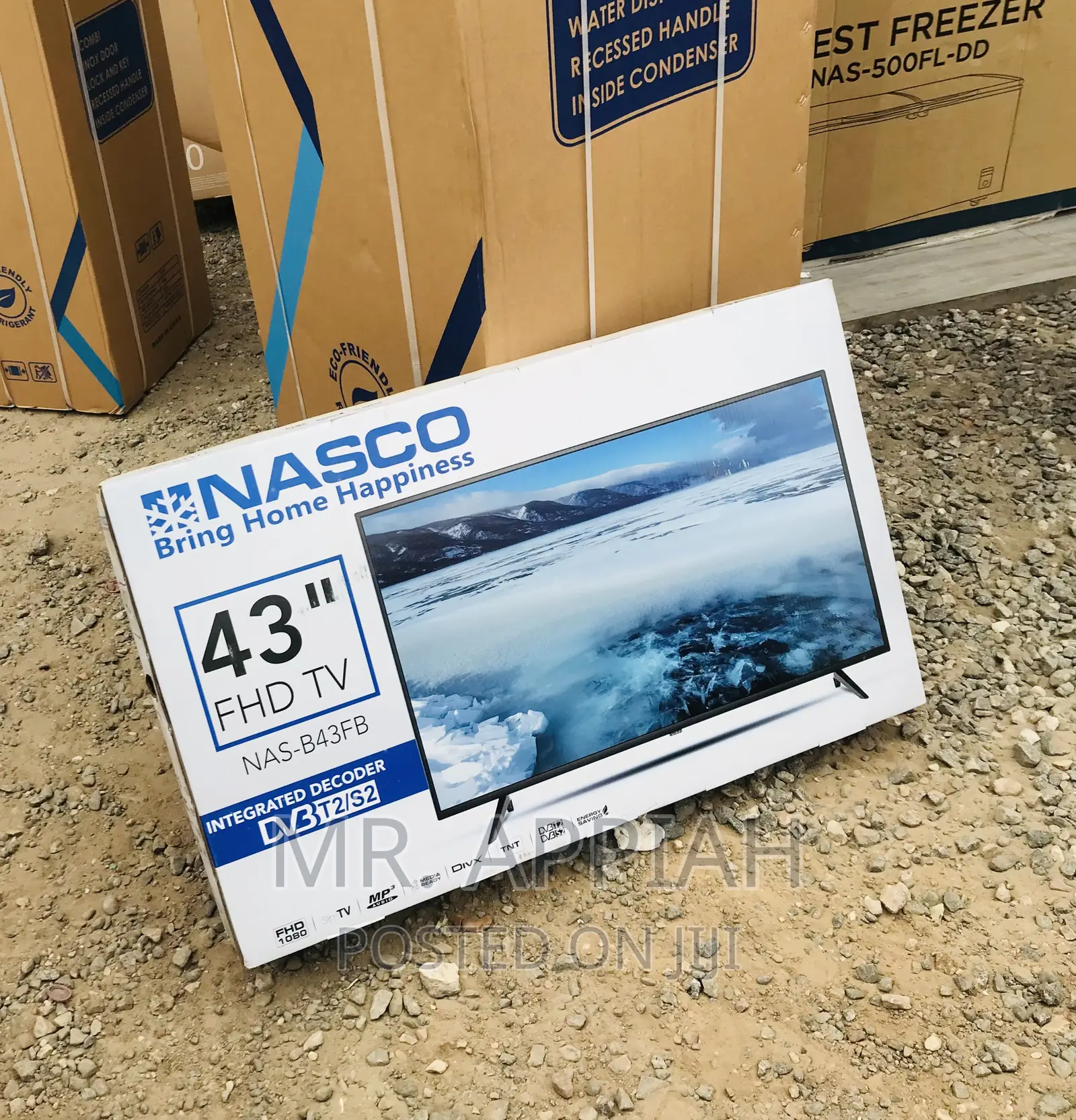Affordable Nasco43” Digital Satellite Electric Led Tv,Black