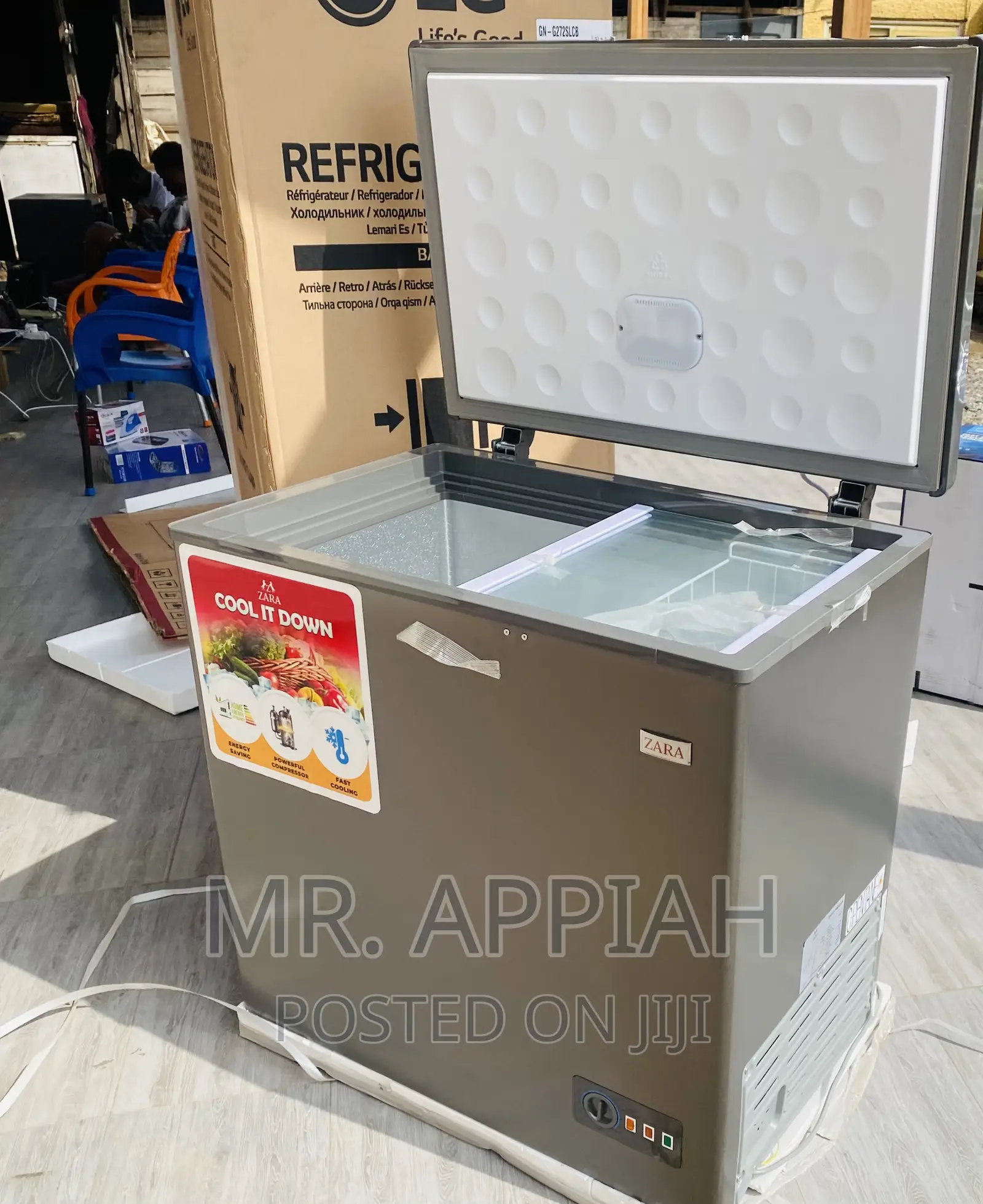 Anti-Rust Zara 260 Single Door Electric Freezer.