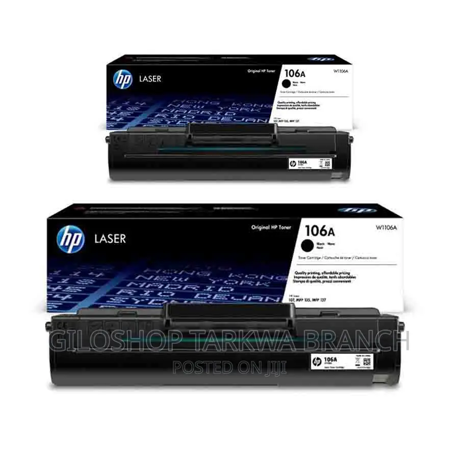 Hp W1106a 106a Laser Toner Cartridge Black In Tarkwa Nsuaem 