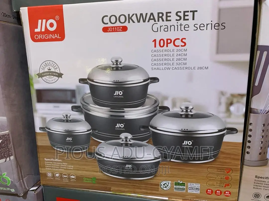 J 10 10pcs Cookware Set