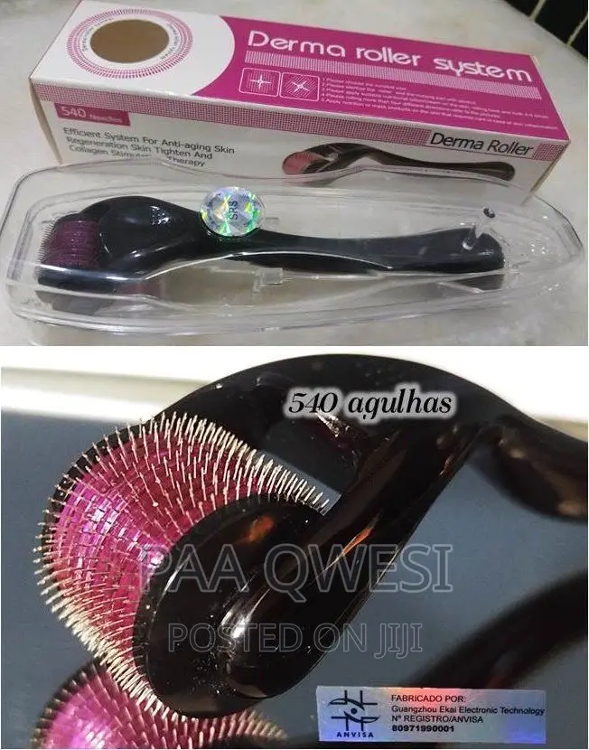 Derma Roller Micro Needles (Black) All Sizes Available