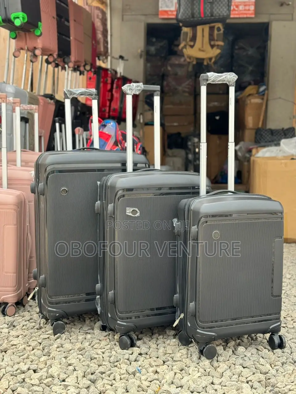 ENGEL 3 in 1 Rose Gold Luxury Luggage