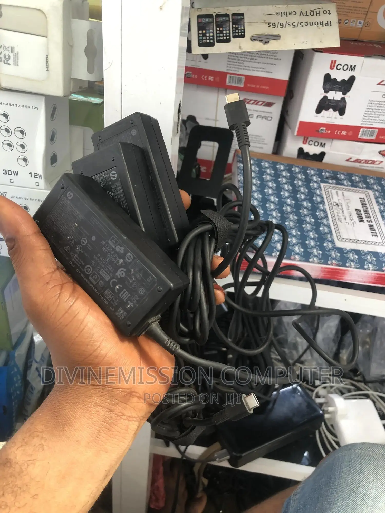 HP Original Home Used Type C Charger,5v to 20v. 45w