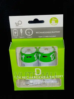 Type-C Aaa 1.5v Rechargeable D Battery (2pack)