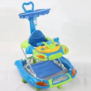 Baby Walker With Sun Roof Lights, Music Side Stroller