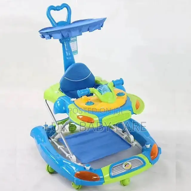 Baby Walker With Sun Roof Lights, Music Side Stroller