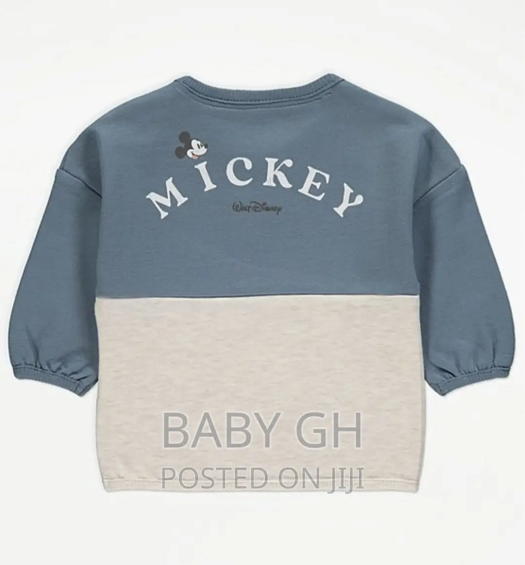 Disney Mickey Mouse Blue Sweatshirt and Shorts Outfit