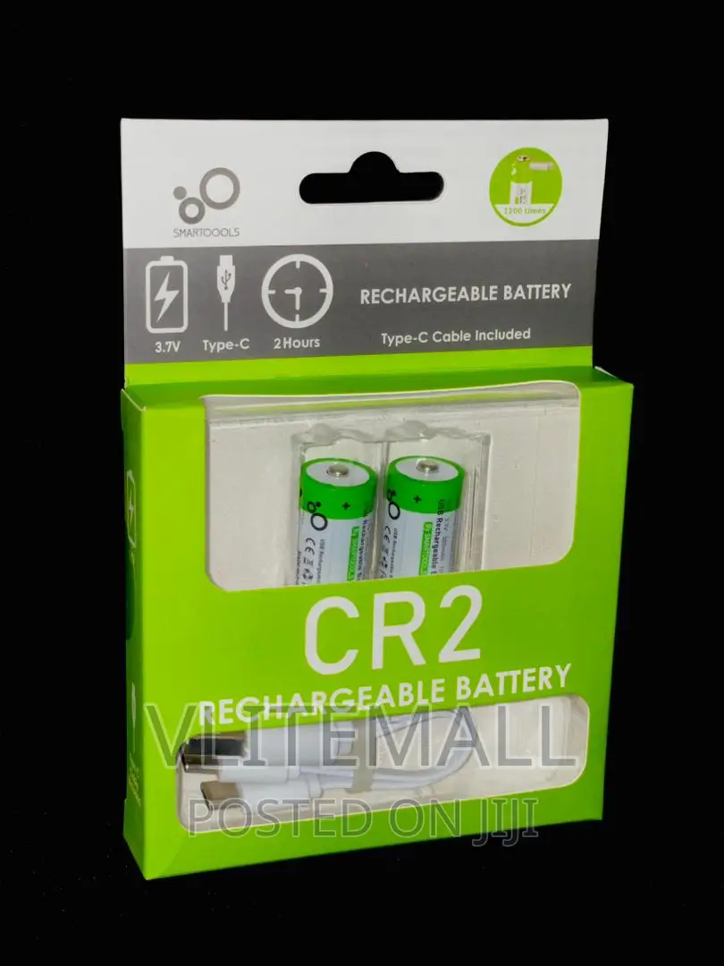 Type-C Rechargeable CR2 Battery (2pack)