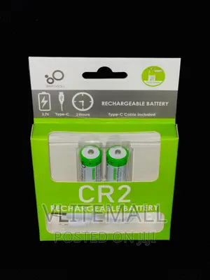 Type-C Rechargeable CR2 Battery (2pack)