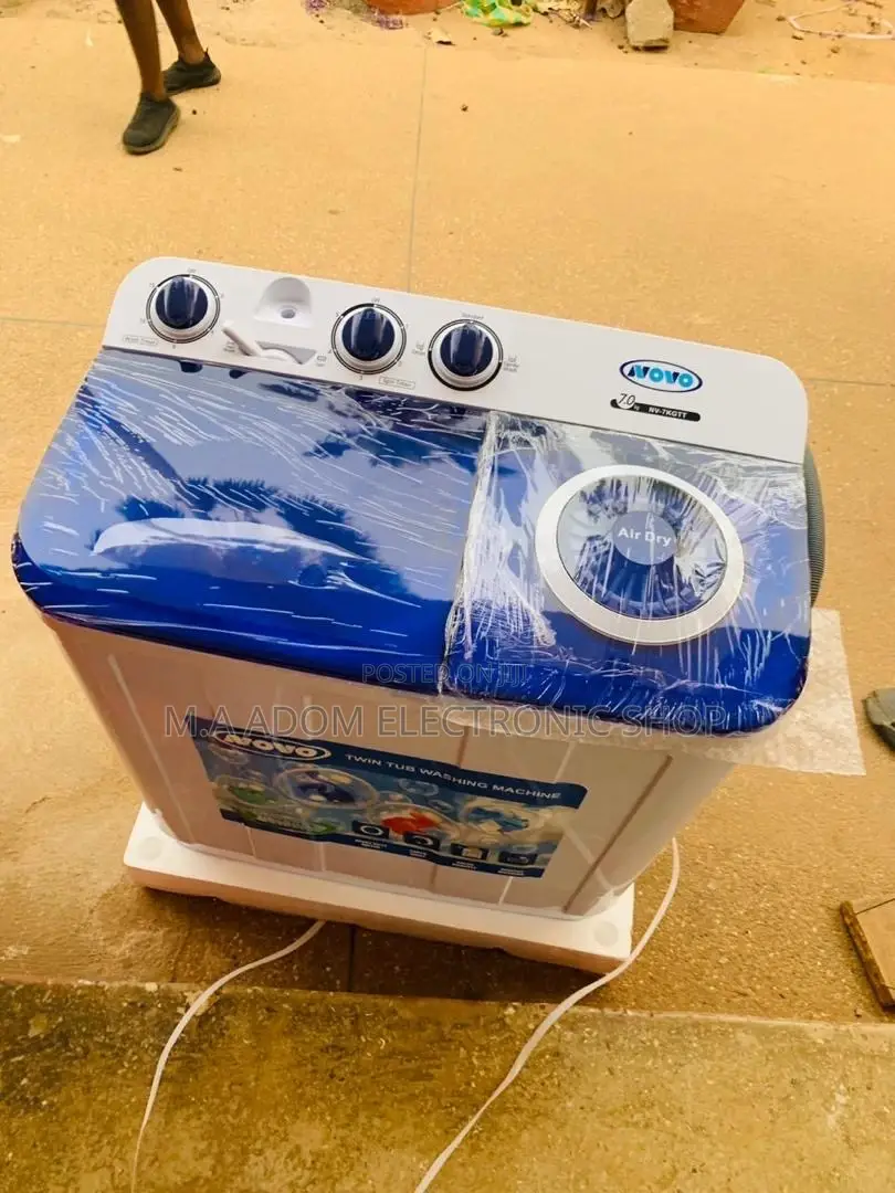 Classic Design Novo 7kg Semi-Automatic Washing Machine.