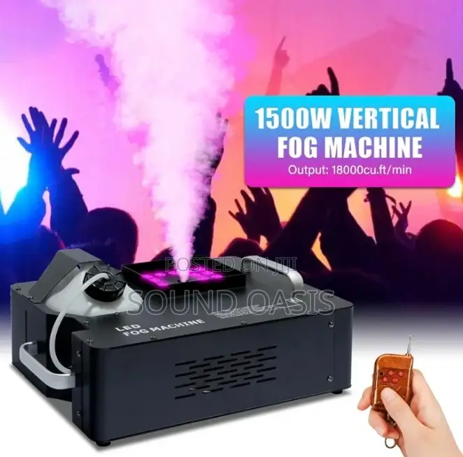 1500w Fog Machine, Dmx Rgb 3in 1 24 Led Smoke Machine