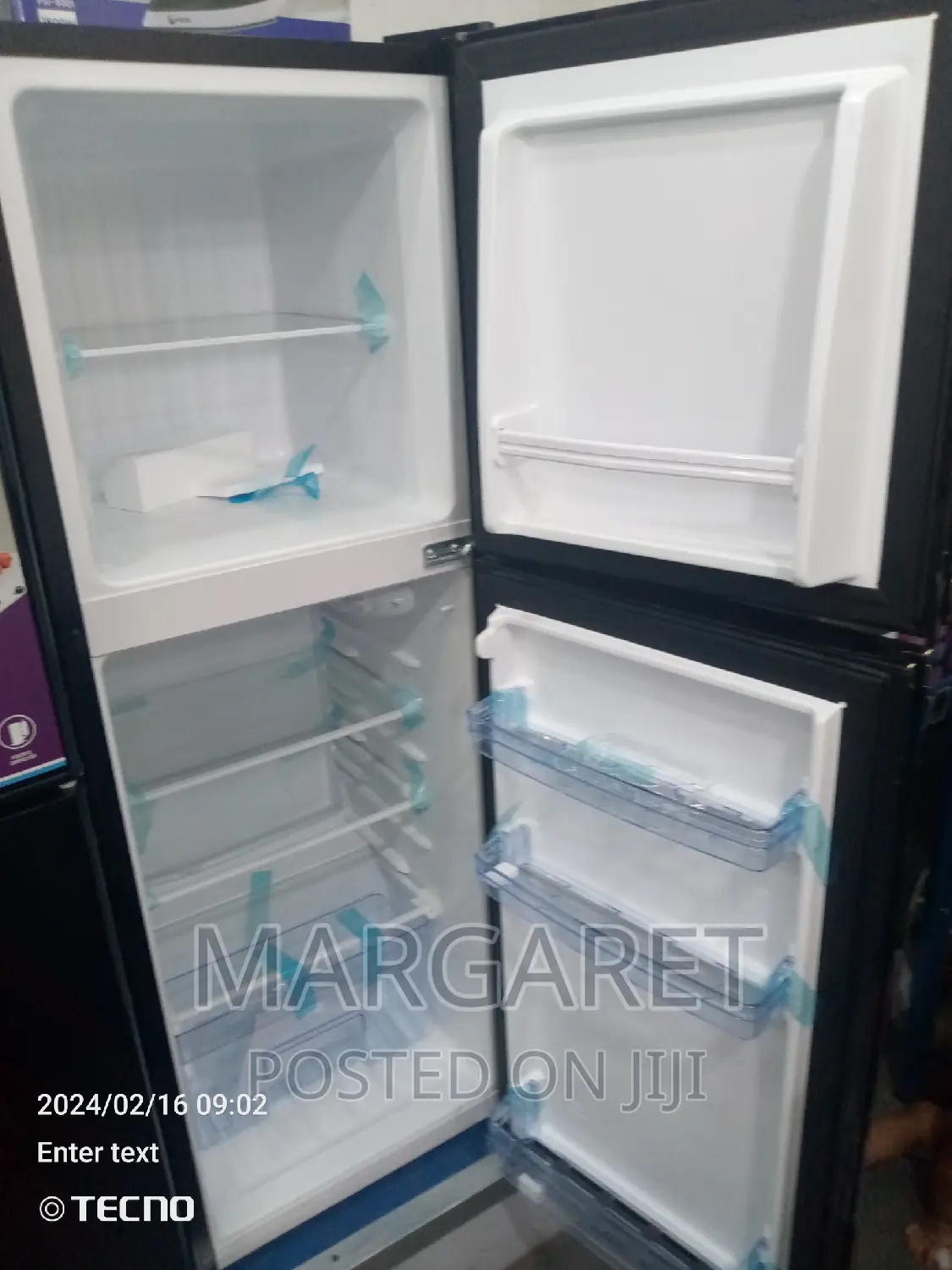 Pear Top Freezer Double Door Fridge