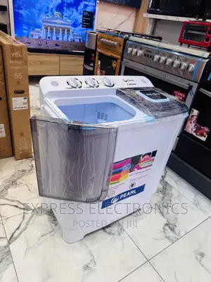 Wash and Spin Twintub Semi Auto 12kg Washing Machine Pearl