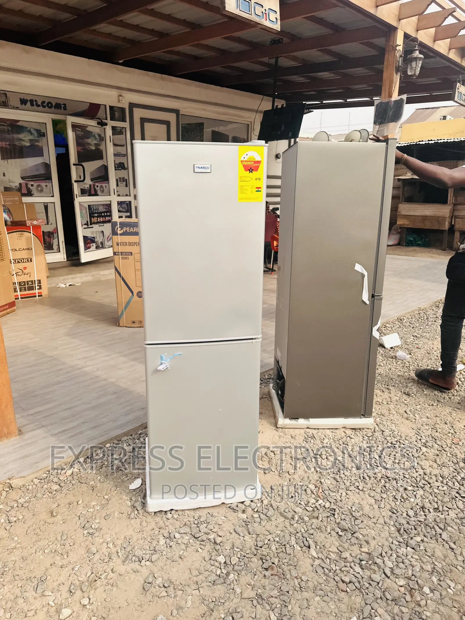 Cool Chill Double Door Fridge Nasco. Grey