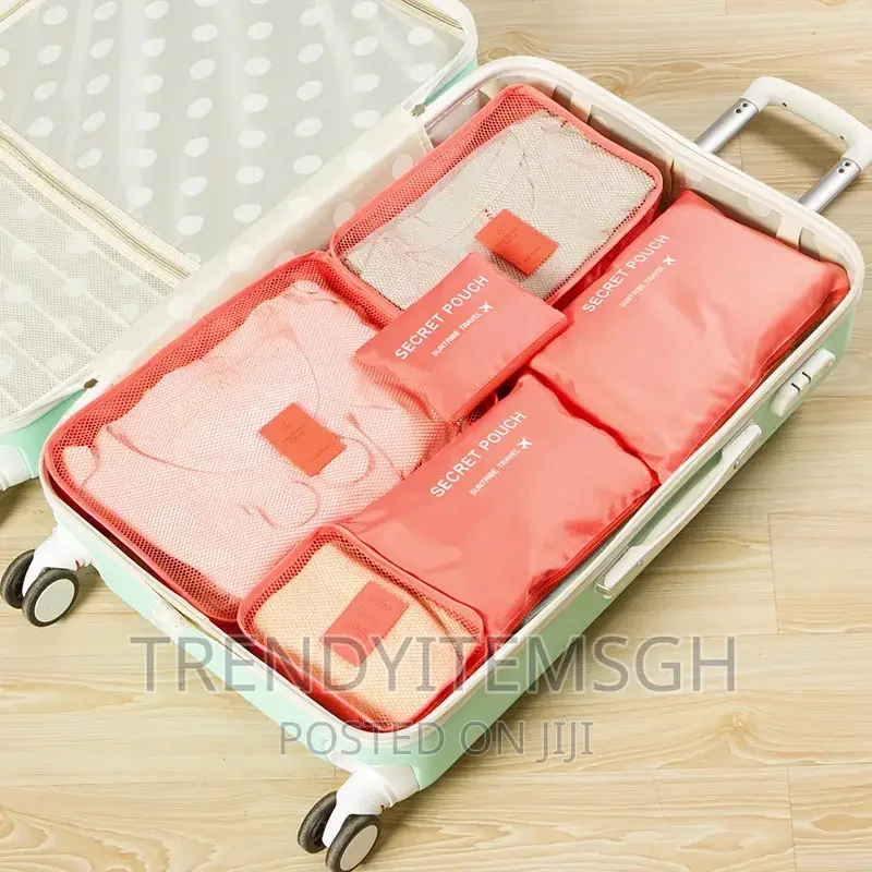 6pcs/Set Travel Storage Bag Clothes Tidy Luggage Organizer