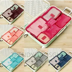 6pcs/Set Travel Storage Bag Clothes Tidy Luggage Organizer