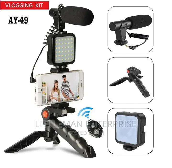 Microphone Light for Video Live Streaming Vloging Kit