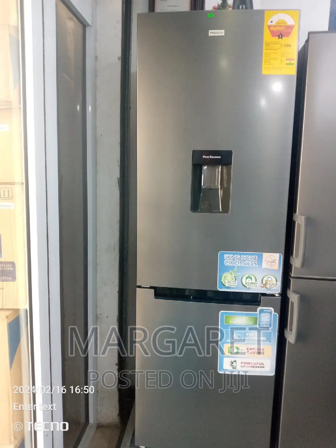 Nasco 309 Littres Double Door Fridge