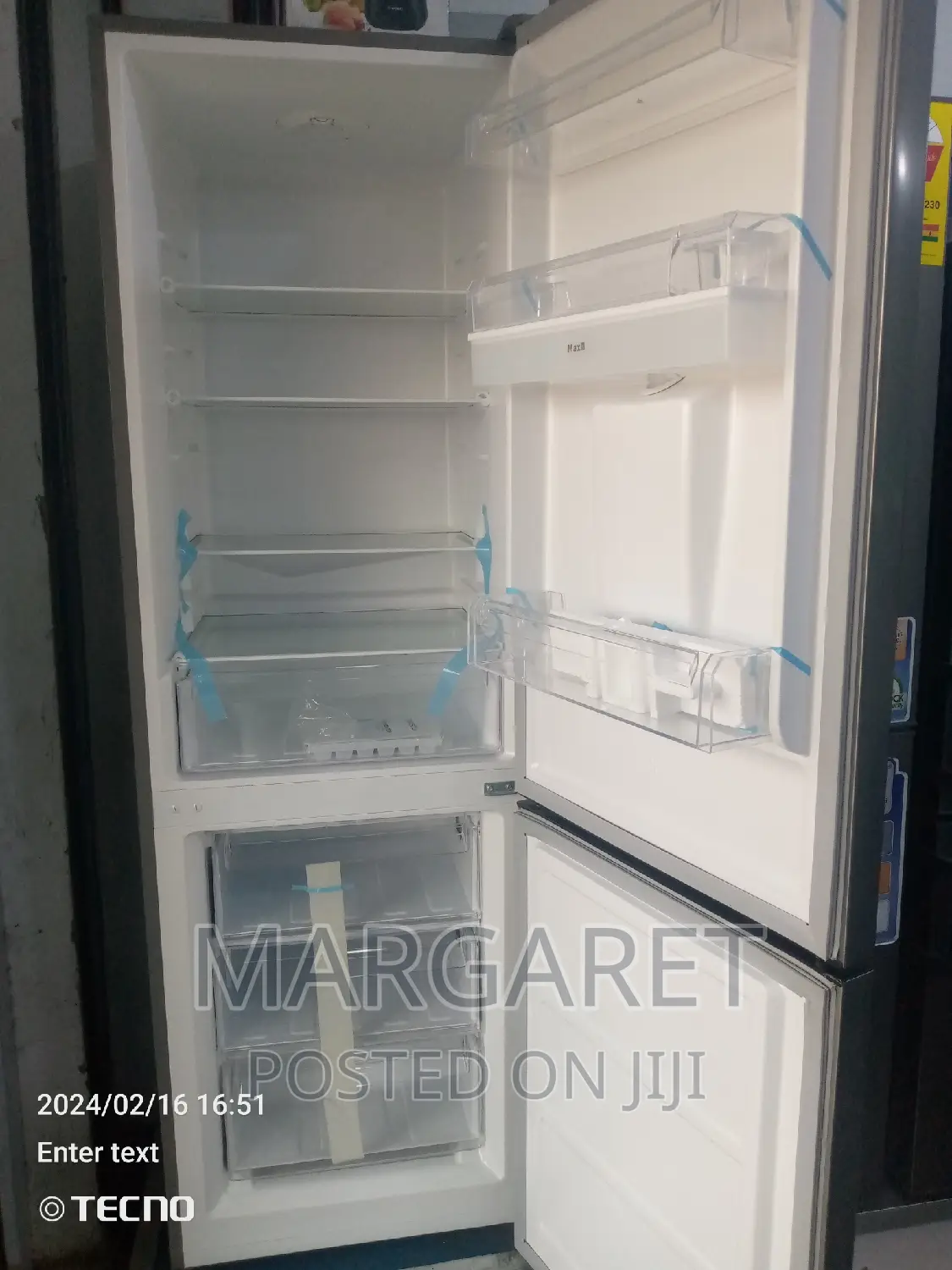 Nasco 309 Littres Double Door Fridge