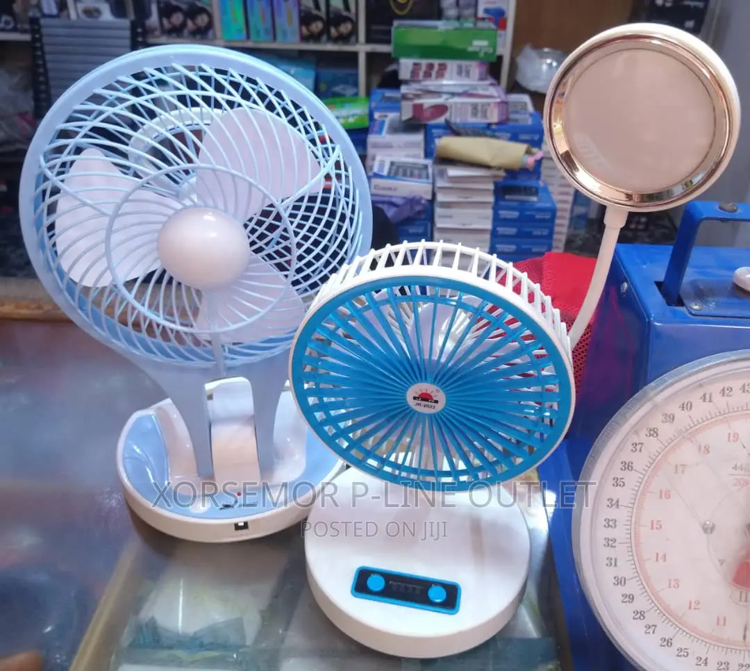 Chargeable Fan With Led Light