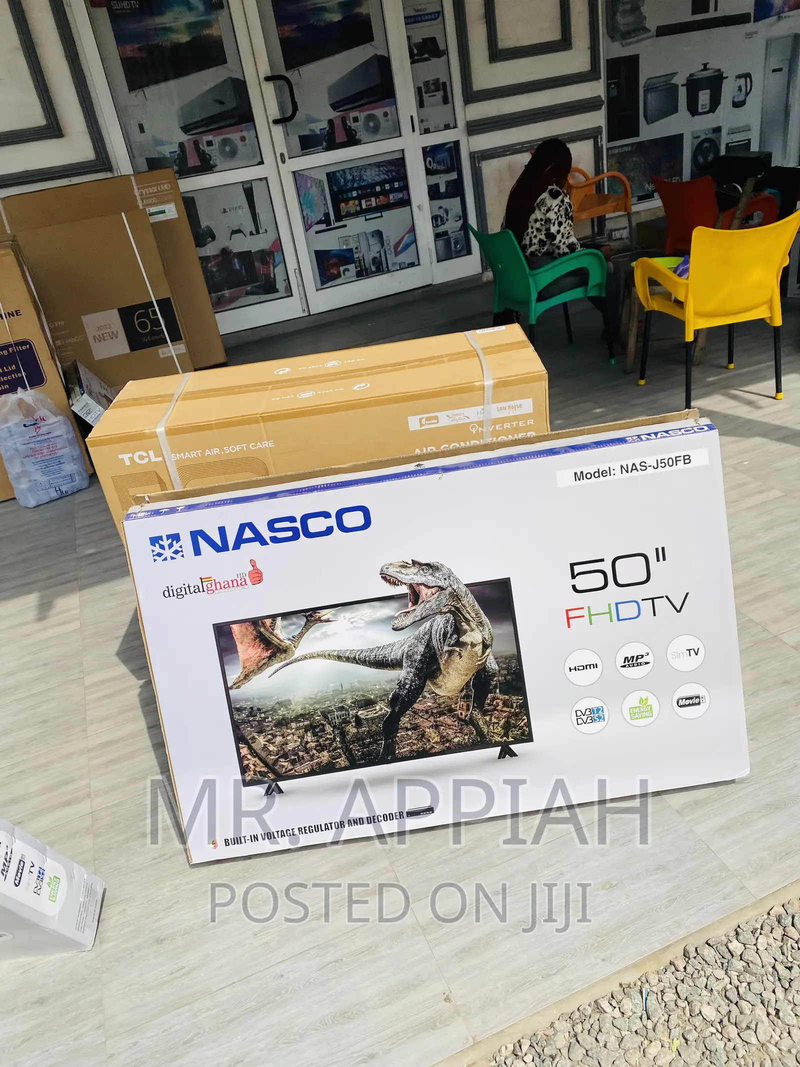 Long Lasting Nasco 50” Digital Satellite Electric Tv.