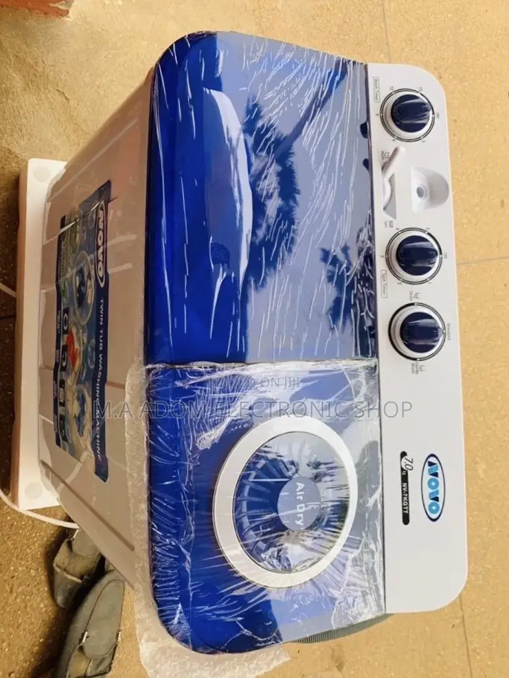 Sleek Design Novo 7kg Semi-Automatic Washing Machine.