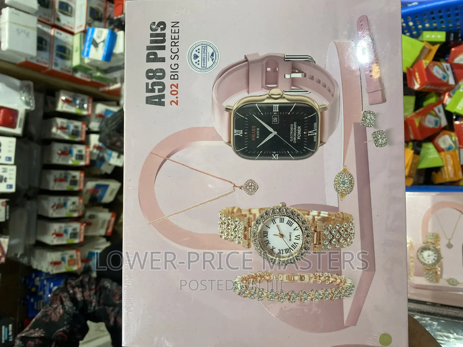 Original A58 Plus Smartwatch With Jewelleries