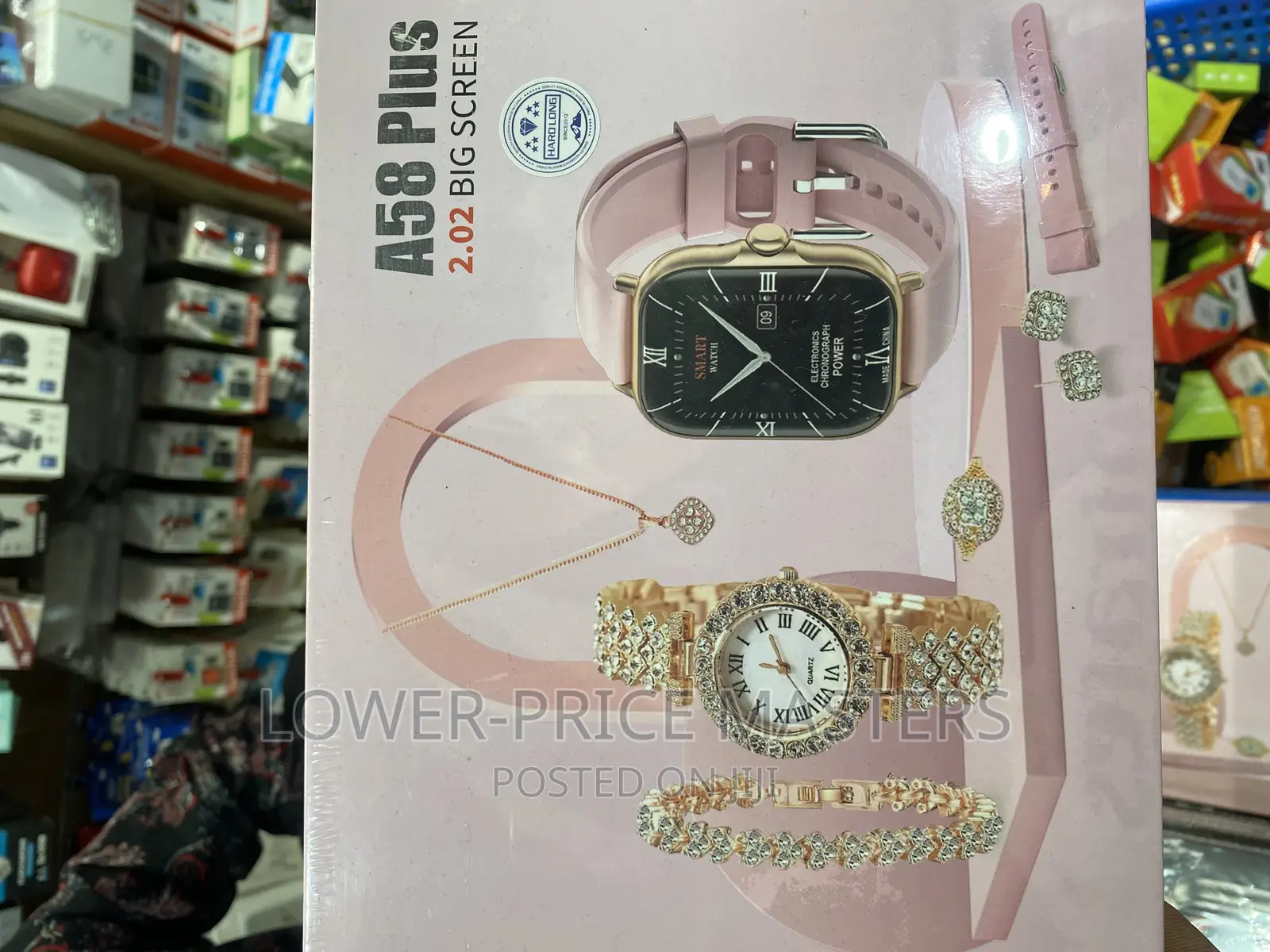 Original A58 Plus Smartwatch With Jewelleries