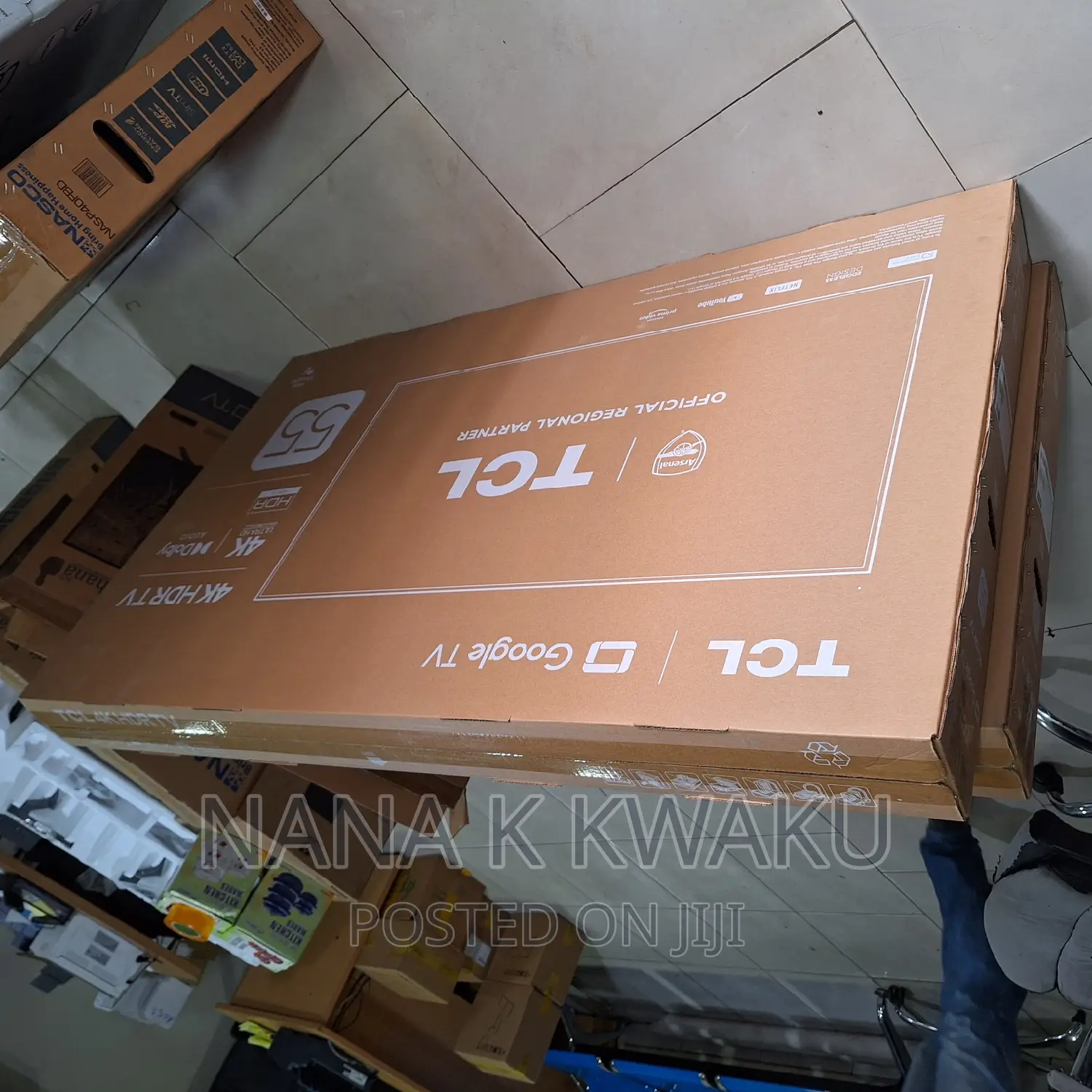Black Colour_tcl 55 Inches UHD Smart Tv