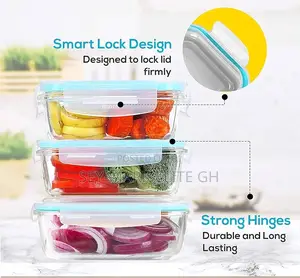 3set Glass Storage Bowl