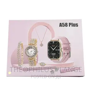 A58 Ladies Smart Watch With Bracelets Set