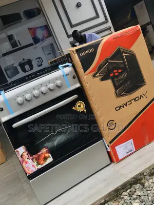 Purchase Gray 60x60 Glass Lid Oven With Grill 4 Gas Cooker