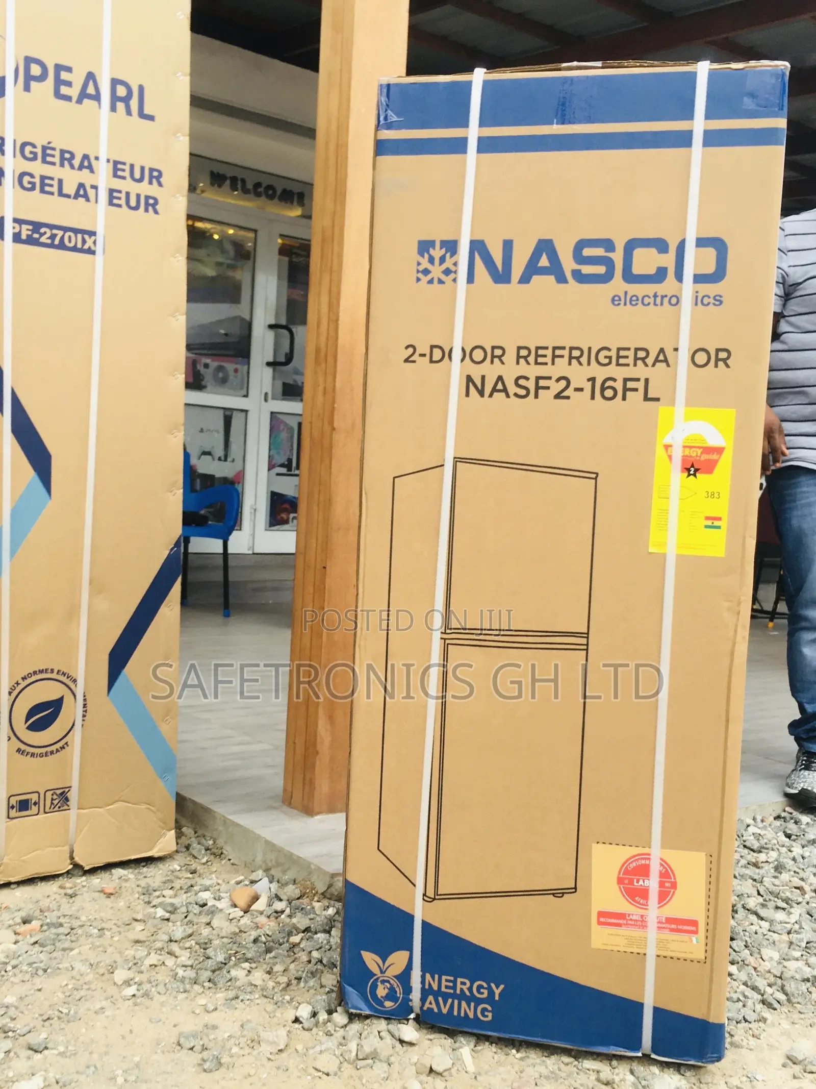 Lastest Gray Doubledoor Nasf2-16fl Topfreezer Nasco Fridge