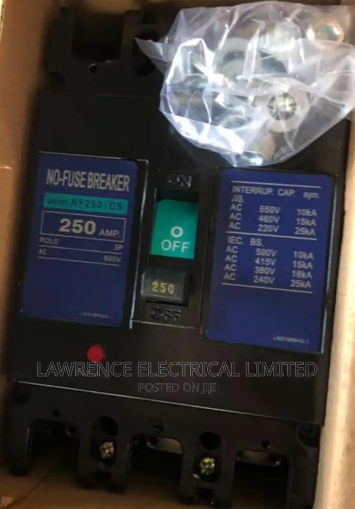 N F Breaker 250amps 3pole
