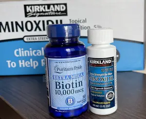 Hairline Regrowth KIT -Undiluted Kirkland Minoxidil + Biotin