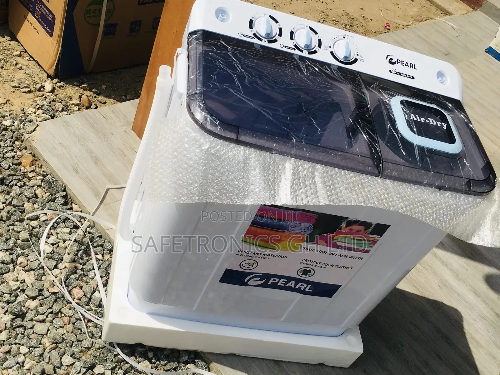 Washingmachine Pearl 7kg Semiautomatic Topload White
