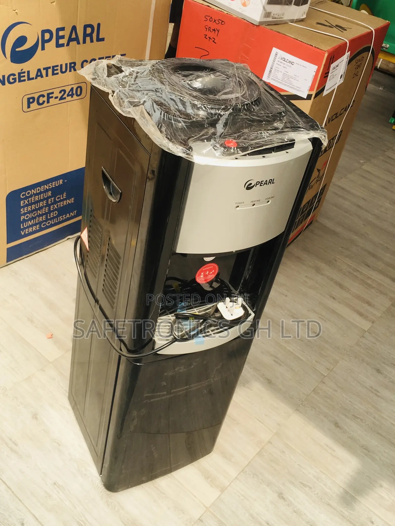 Electric Water Dispenser Hot/Cold Black PWD-2008 Pearl