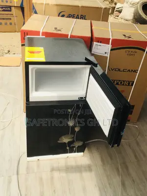 Topfreezer Pearl Doubledoor Black Glass PF-10T Fridge