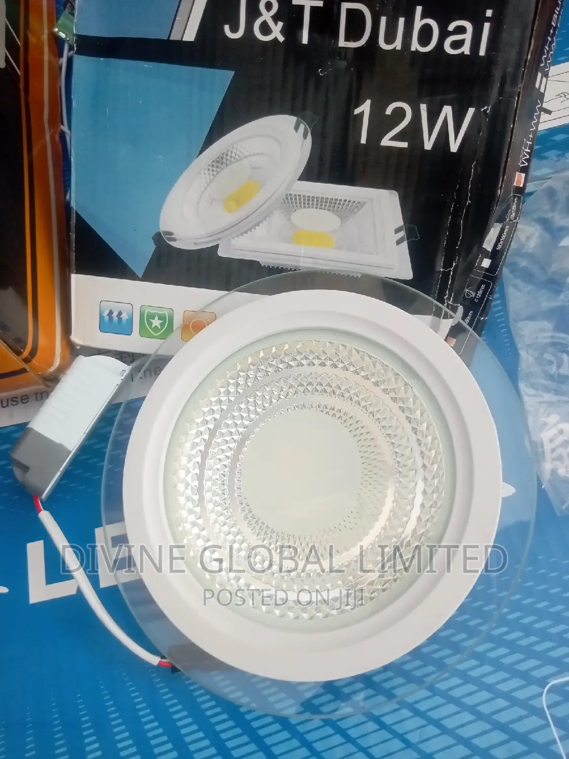 12W Glass Conduit Spot Light Warm + White