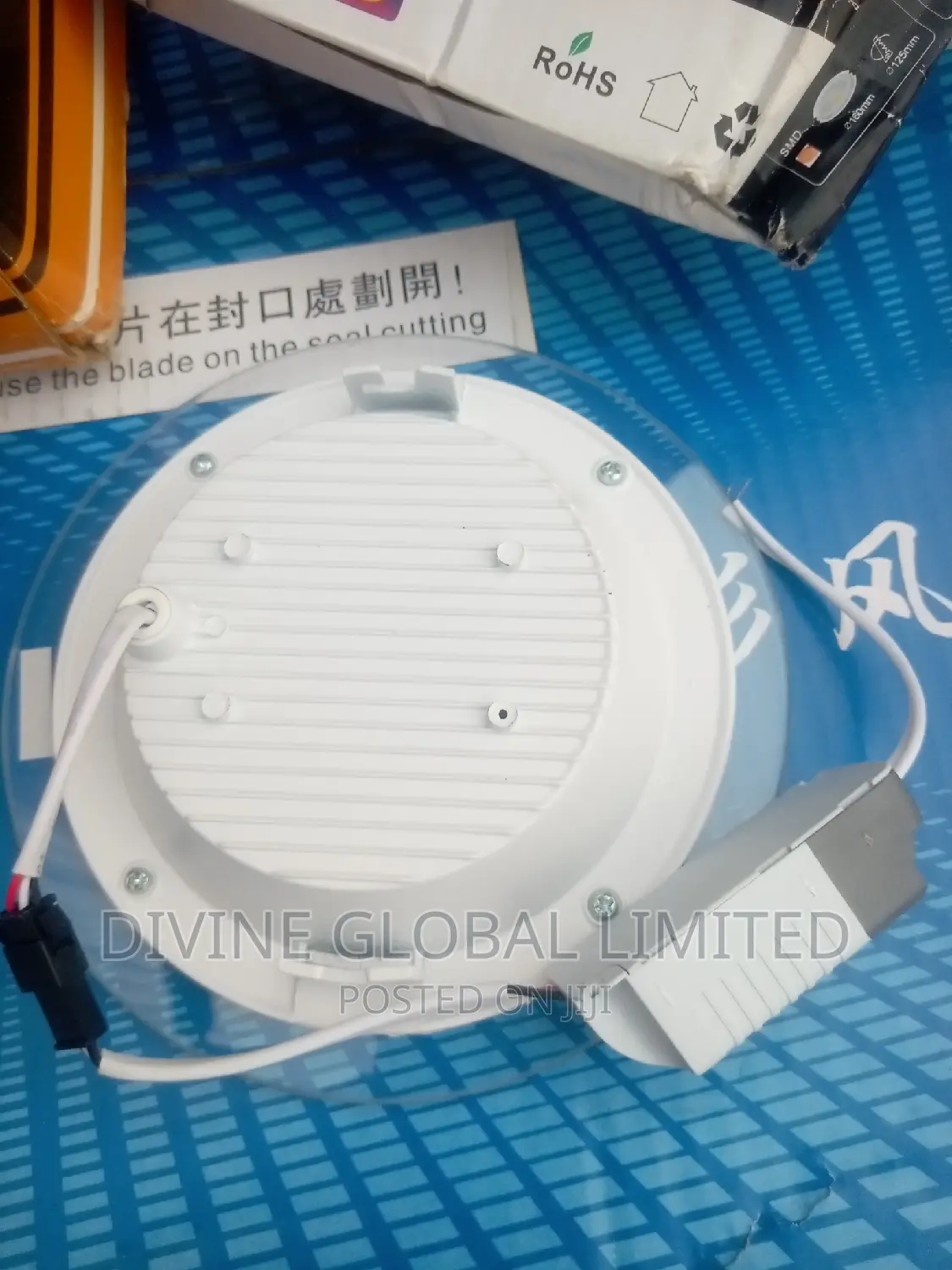 12W Glass Conduit Spot Light Warm + White
