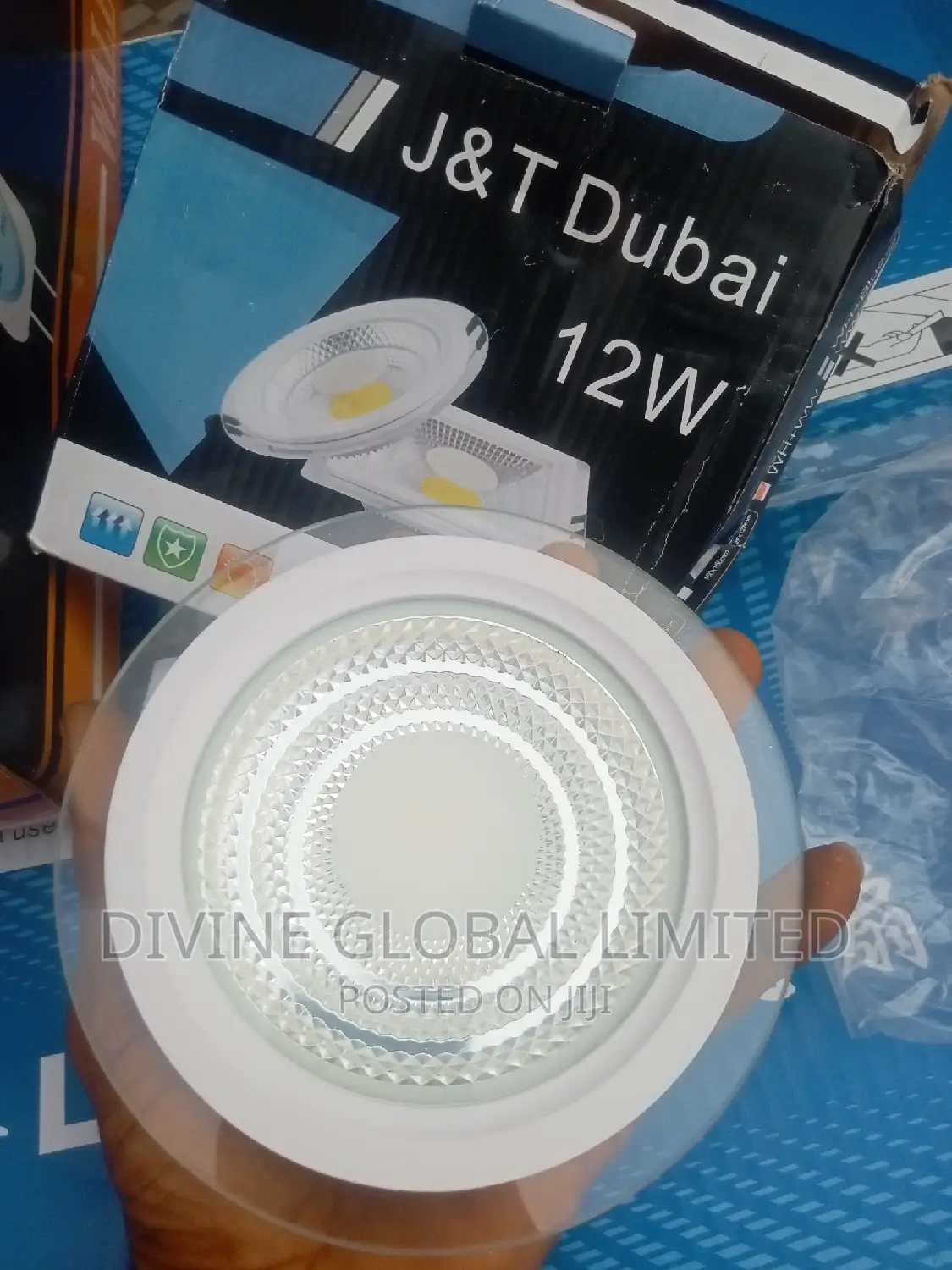 12W Glass Conduit Spot Light Warm + White