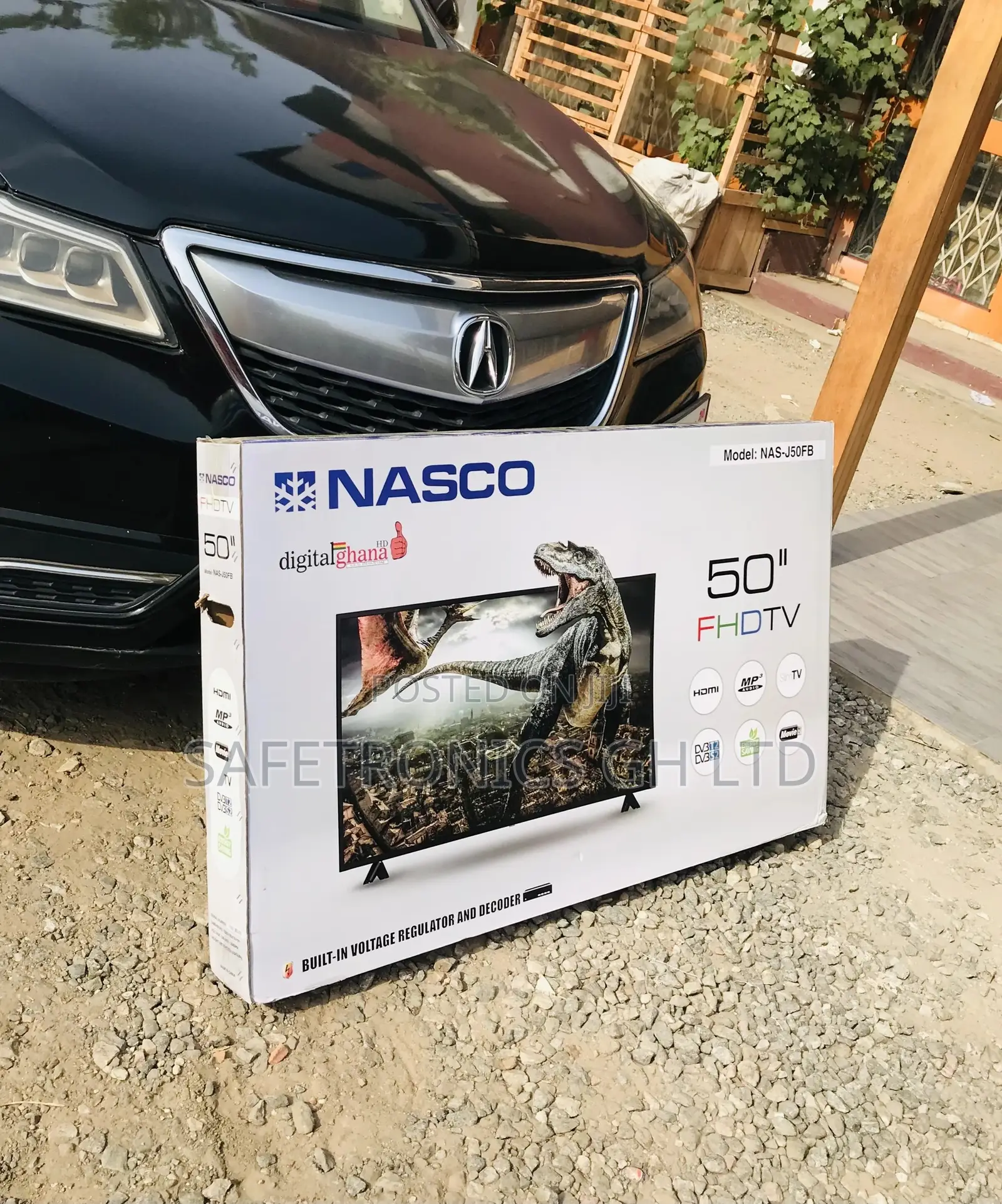 Glossy Led Electric 50 Inches Black Nasco Digital Full HD Tv