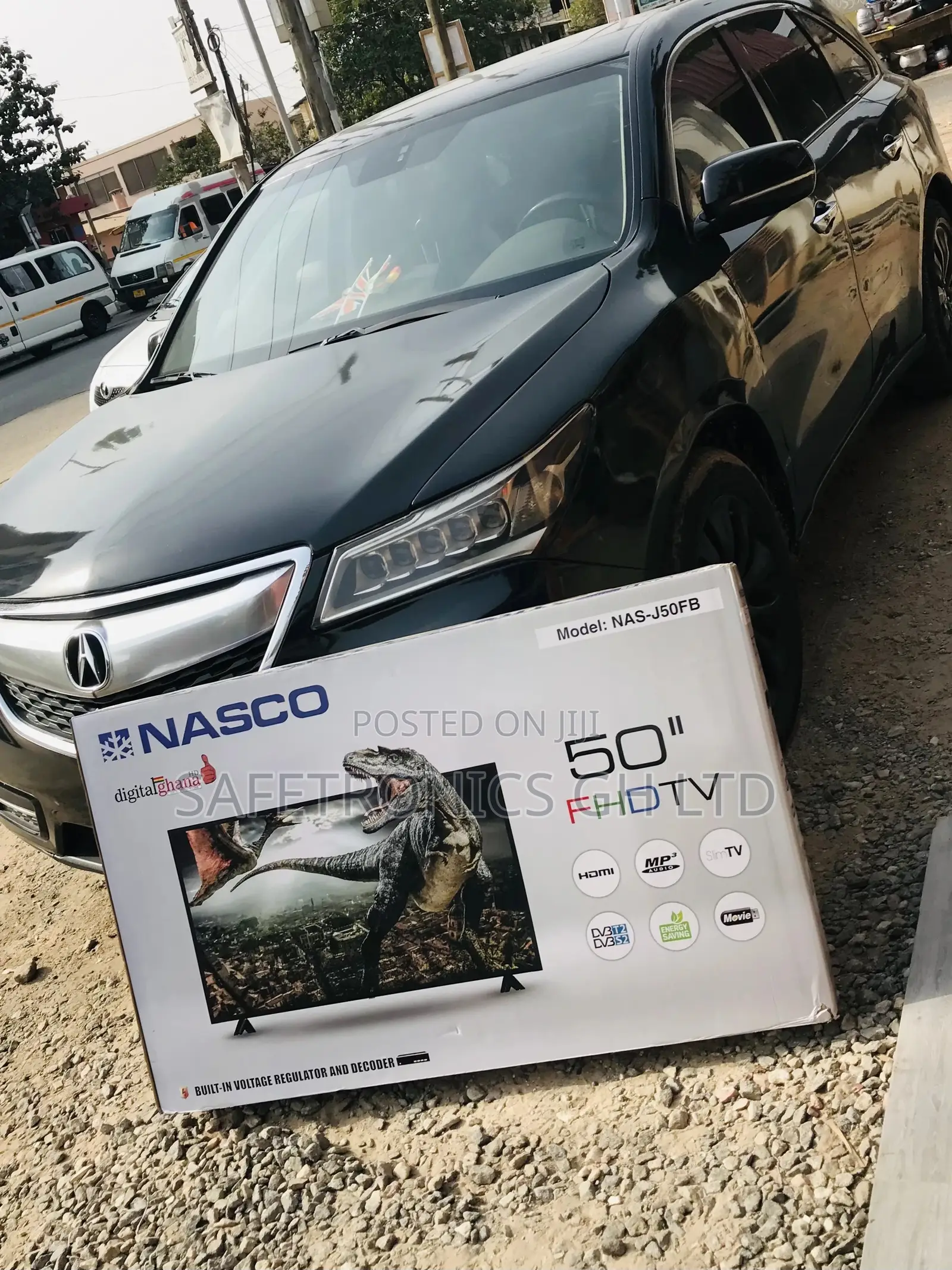 Electric Nasco Black Glossy 50 Inches LED Digital Tv